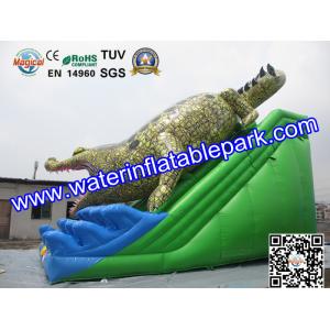 Buy cheap Commercial Crocodile Inflatable Slide , Inflatable Water Slide For Rental from wholesalers