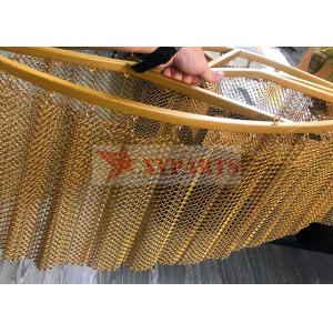 Installtion System Gold Aluminum Mesh Curtain