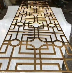 Buy cheap Customized size decorative metal room divider screen french style from wholesalers