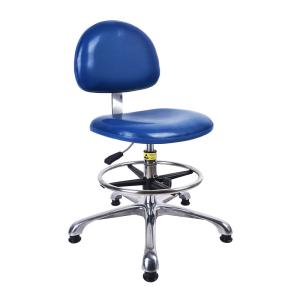 China Ergonomic Armless Lab PU Leather Chairs on sale