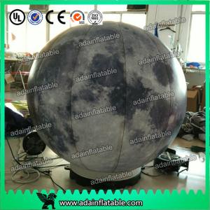 Buy cheap 2m Customized Inflatable Moon Planet Decoration With LED Light from wholesalers