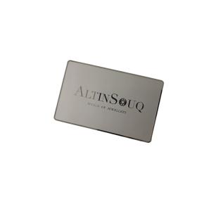 Buy cheap Customized Logo Engraved Metal Business Cards Personalized Mirror Surface from wholesalers