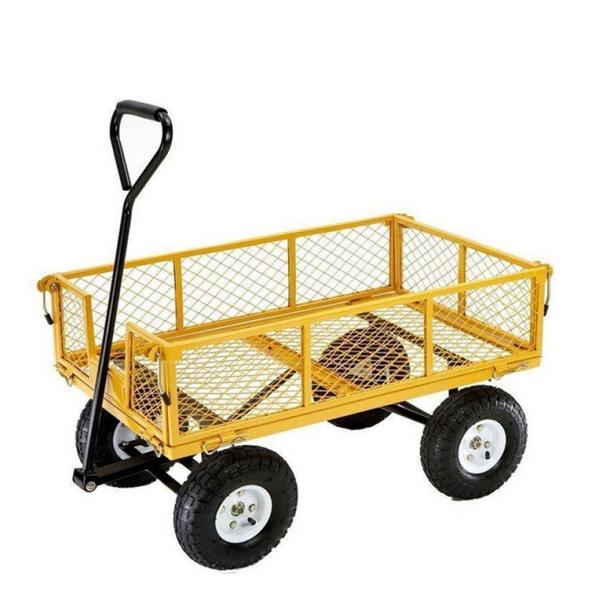 Quality Outdoor Tools Heavy Duty Wheelbarrow Garden Trolley Mesh Cart for sale