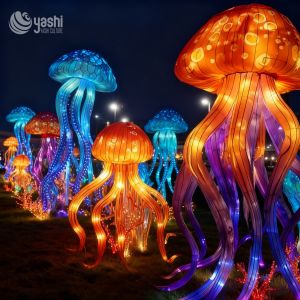 Buy cheap Colorful Jellyfish Lanterns Night Decor Ambient Light Set Chinese Traditional Festival Lanterns from wholesalers