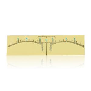 Buy cheap Eyebrow Ruler Sticker Disposable Permanent Makeup Eyebrow Tattoo Stencil Measurement from wholesalers