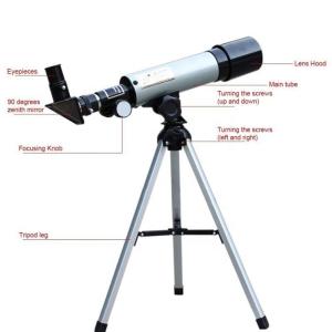 Refractor Aluminum Astronomical Telescope , 360 X 50mm Astronomy Monocular