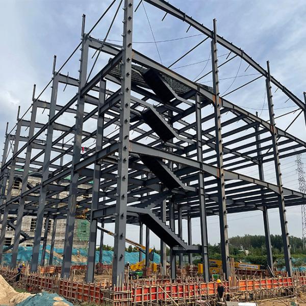 Quality Prefabricated Modular Building , Industrial Iron Steel Building Construction for sale