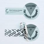 Buy cheap Customization Tamper Evident Security Labels , Tamper Resistant Labels With Silver Color from wholesalers