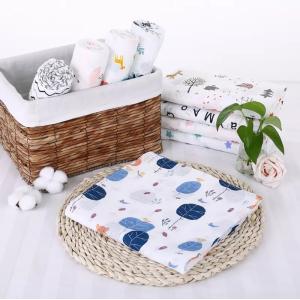 Buy cheap OEKO TEX Muslin Swaddle Blankets100 Certified Quick Dry For Baby Nursing from wholesalers