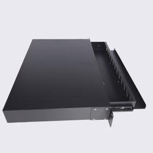 Buy cheap 1U 12 Ports 19 Inch SC Duplex Fiber Optic Patch Panel with Customized Logo and OEM ODM Service in Cold-Roll Steel from wholesalers