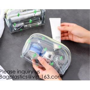 Custom Printing Recycled Soft Pvc Zipper Cosmetic Pouch,Transparent Customer
