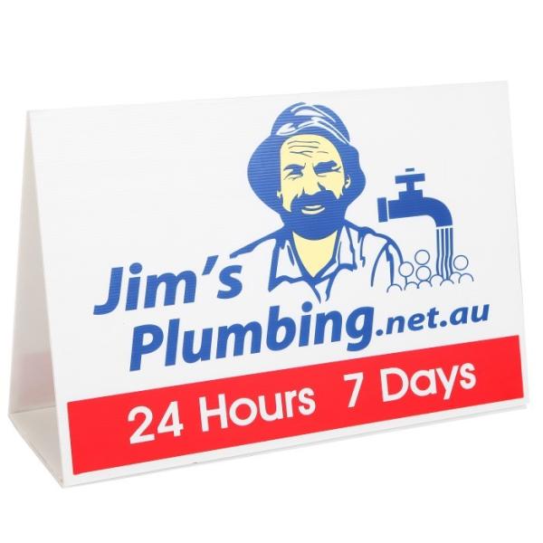 Buy cheap PP Corflute Roster Sign Corrugated Plastic Triangle Sign 600x460mm from wholesalers