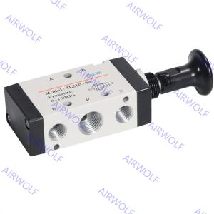 AIRTAC 4L Series 5/2 way Manual Control Direct Acting Push-pull Valves 1/8" 1/4"