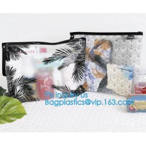 slider LDPE A5 plastic document bag, Zipper slider clear custom undergarment