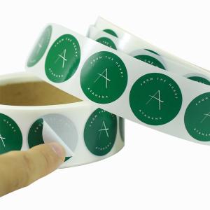 Buy cheap CMYK Self Adhesive Circle Stickers Vinyl Laminated Sticker Printing product