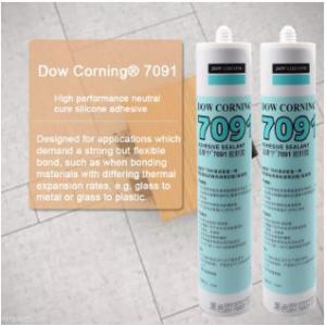 Buy cheap Glass Assembling Dowsil 7091 Adhesive Sealant , Flexible Silicone Sealant product