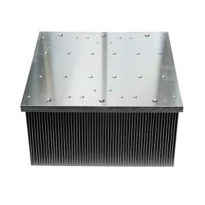Buy cheap Square Insert Fin Air Cooling Aluminum Heat Sink Extrusion from wholesalers