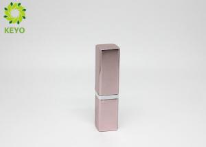 Buy cheap Aluminum Material Lipstick Tube Container Square Shape Custom Logo Acceptable product