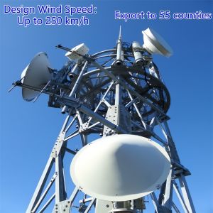 3 Legged Angular Steel Tower Communication Tower Q355 Steel 28m Mobile Network