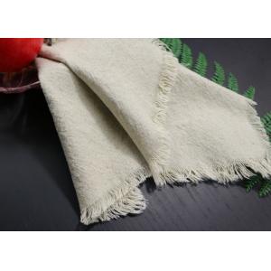 Oilproof Personalized Dinner Napkins , Cotton Linen Dinner Placemat With Washed