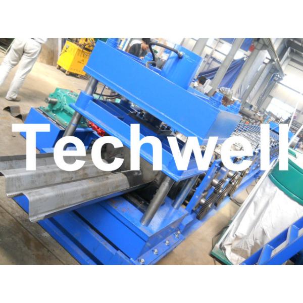 Buy cheap 15KW Highway Guardrail Roll Forming Machine With 7 Rollers Leveling For W Beam Guardrail from wholesalers