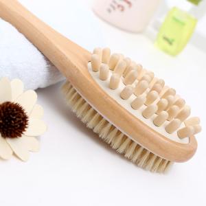 Buy cheap Wooden Long Handle Body Brushes Natural Bristles Brushes from wholesalers