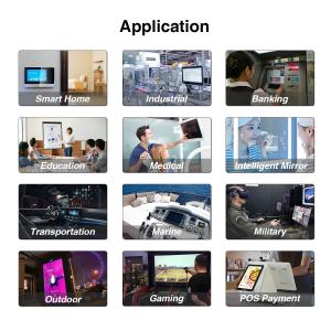 10.4 Inch I2C USB Interface Waterproof PCAP Touchscreen For Customized