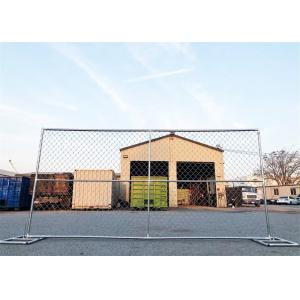 Buy cheap 6'X12' temporary fence panels in chain wire mesh 60mm x 60mm diameter 2.70mm tube 1.25inch with1.8mm wall thick from wholesalers