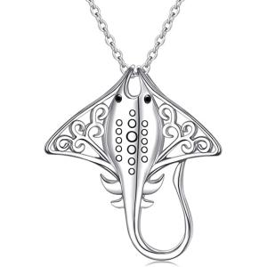 Buy cheap Fine 925 Sterling Silver Sting Ray Bead Charms Pendant Necklace from wholesalers