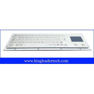 Flat Non-Protruding Short Travel Key Industrial Keyboard With Touchpad In