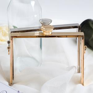 Buy cheap Zinc Alloy Round Clasp Silver Purse Clutch Frames from wholesalers