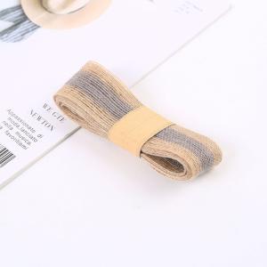 Buy cheap Striped Colorful 100% Jute Burlap Ribbon Rolls For Decoration from wholesalers