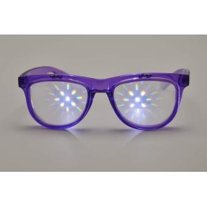 Buy cheap Purple Frame 3D Fireworks Glasses , Plastic Diffraction Glasses from wholesalers