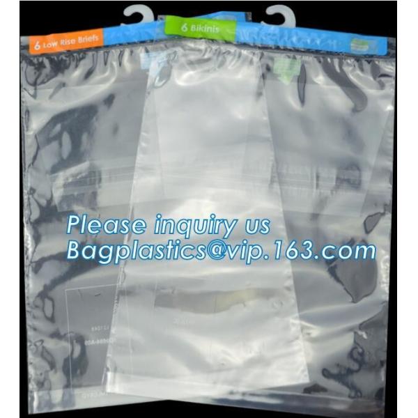 Buy cheap Hanger Plastic Hook Bag For Packaging, Hanger PVC Bed Sheet Packaging Bag With Buttons, Stationery Set packing from wholesalers