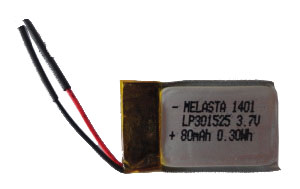Buy cheap Lithium Polymer Battery Pack 80mAh 3.7V Without PCM from wholesalers