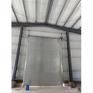 Steel Structure Galvanized Warehouse With Electric Shutter Door