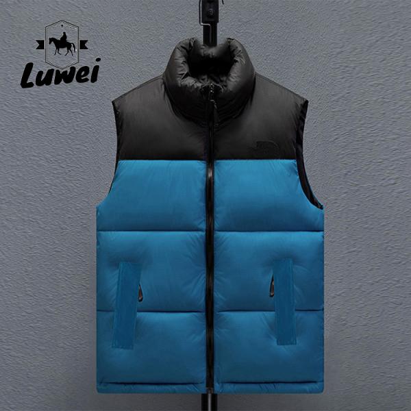 Winter Windproof Casual Stand Collar Mens Formal Utility Waistcoat Men Puffer Gilet Mens Fleece Gilets