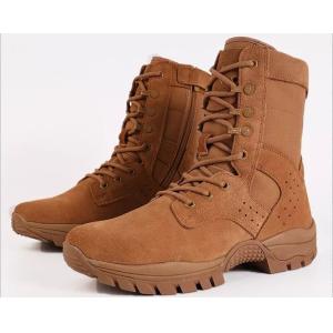 Tactical Boots Military in Black Cowhide Rubber for Outdoor Adventures