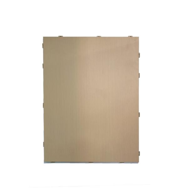 Quality Wooden type conventional panel Aluminium Facade Wall Fluorocarbon Coated durability and weather resistance flat smooth  for sale