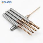 Buy cheap Micro Grain Solid Carbide End Mill Long Neck 0.5mm 2 Flute 50 mm Router Bit from wholesalers