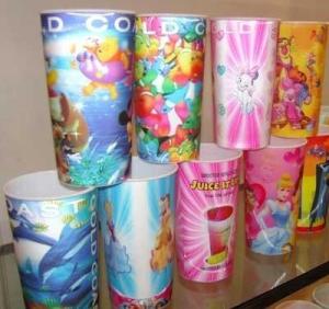 Buy cheap PLASTIC LENTICULAR custom lenticular cups 450 ml 3d motion effect 3d holographic mug cups product