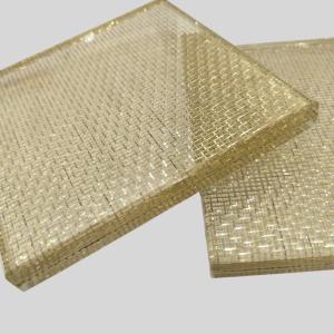 Buy cheap Customized Metal Fabric Laminated Glass 6mm- 20mm Glass Thickness from wholesalers