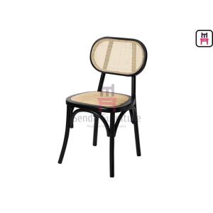 Buy cheap Lacquered Armless Cane Dining Room Chairs With Ash Wood from wholesalers