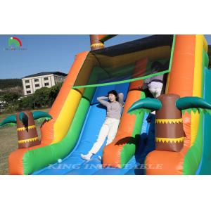 21x9x12FT Commercial Grade PVC Bounce House Inflatable Water Slides Tropical