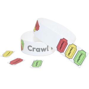 Buy cheap Adjustable Paper Event Wristbands from wholesalers