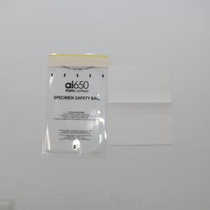 Buy cheap Plastic Printed LDPE Clear Specimen Transport Bags Self Adhesive from wholesalers