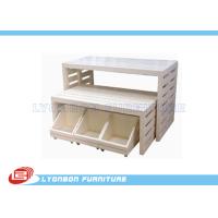 Buy cheap White Customied MDF Retail Store Display Tables Sgs Iso , Paint Finished product