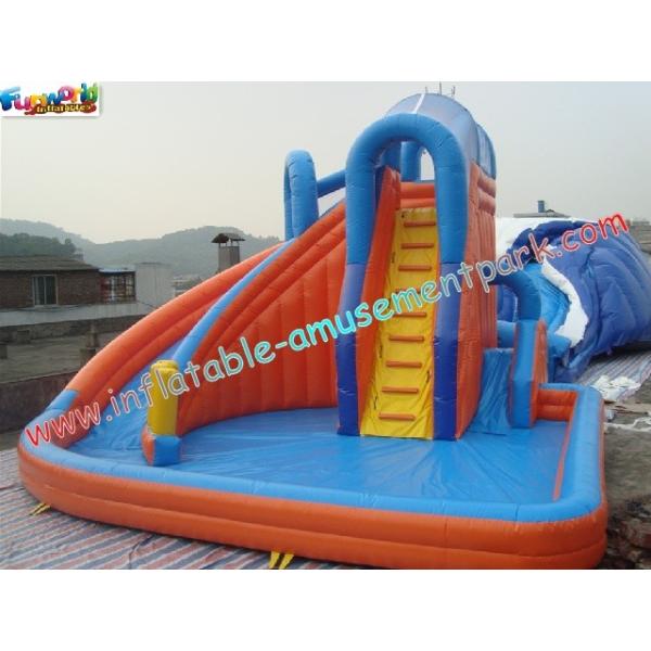 Buy cheap Customized Waterproof Outdoor Inflatable Water Slides , Children Inflatable Water Pool Slide from wholesalers