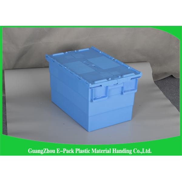 Commercial Distribution Plastic Attached Lid Containers For Transportation And