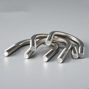 SS304 A2 Polishing Threaded U Bolt High Strength With Screw Threads